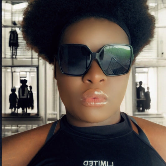 High Fashion Black Out Sunglasses