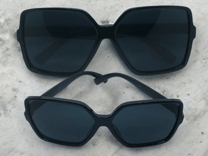 High Fashion Black Out Sunglasses