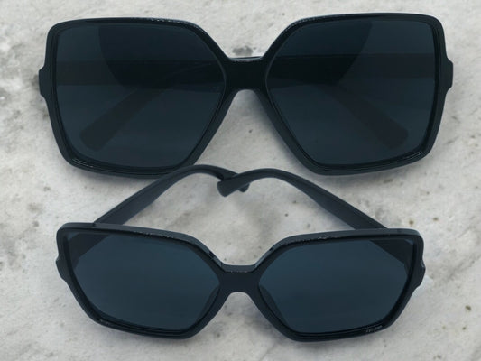 High Fashion Black Out Sunglasses