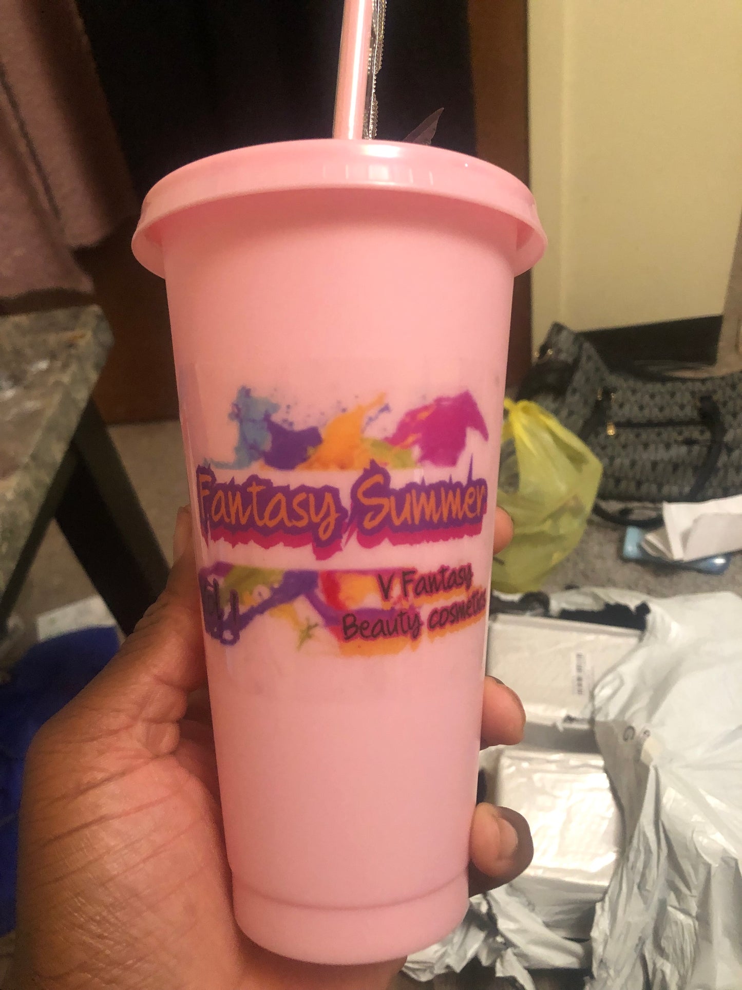 Fantasy Barbie Summer Tumblers with straw