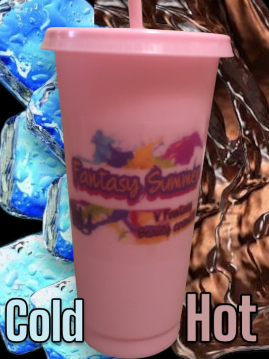 Fantasy Barbie Summer Tumblers with straw